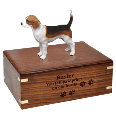 Beagle Standing X-Large Doggy Urn